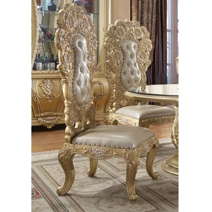 Cabriole 60″H Upholstered Side Chair (Set-2)