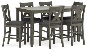 Caitbrook Counter Height Dining Table and Bar Stools (set of 7)