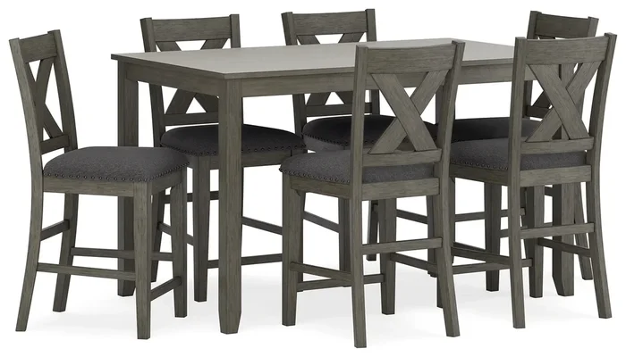 Caitbrook Rect Dining Counter Tbl Set (Set Of 7)