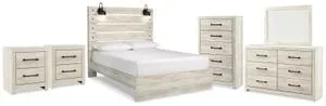 Cambeck Queen Panel Bed, Dresser, Mirror, Chest and 2 Nightstands