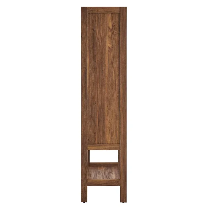 Capri Tall Wood Grain Standing Storage Cabinet