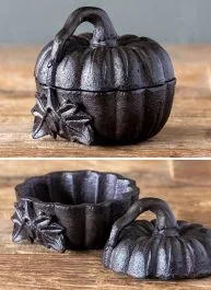 Cast Iron Pumpkin Trinket Box