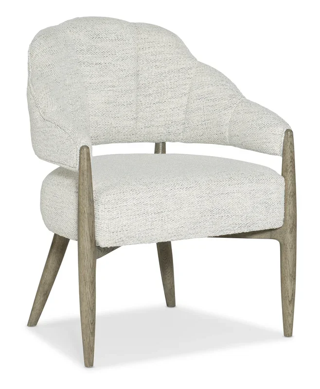 Casual Accent Chair with Fabric Seat and Back