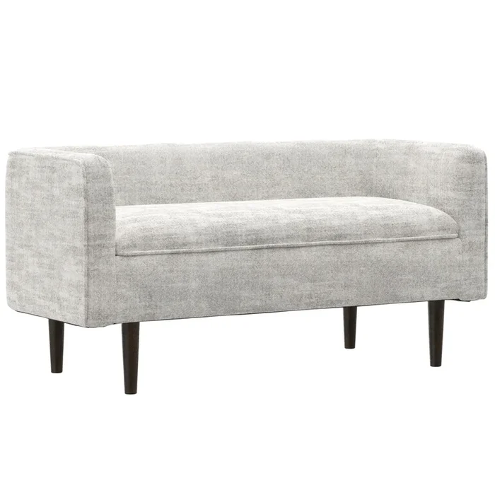 Casual Storage Ottoman with Low Back