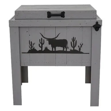 Chihuahuan Longhorn Single Cooler – Gray