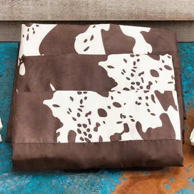 Chocolate Cowhide Sheet Set – Twin