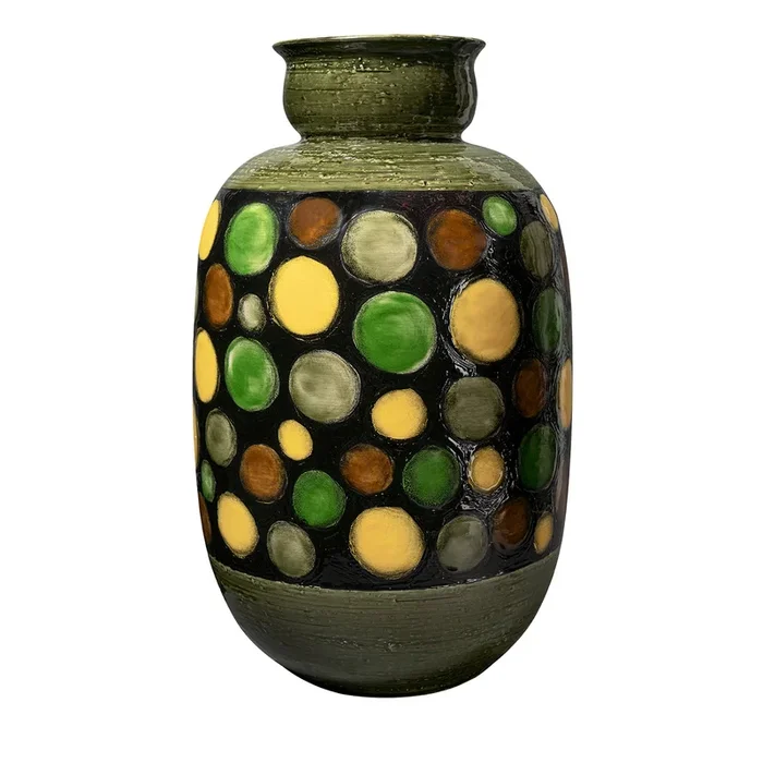 Circles Decorative Vase by Aldo Londi