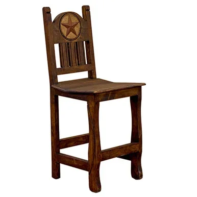 Clarence Stone Starred Brown Counter Stool – 24 Inch
