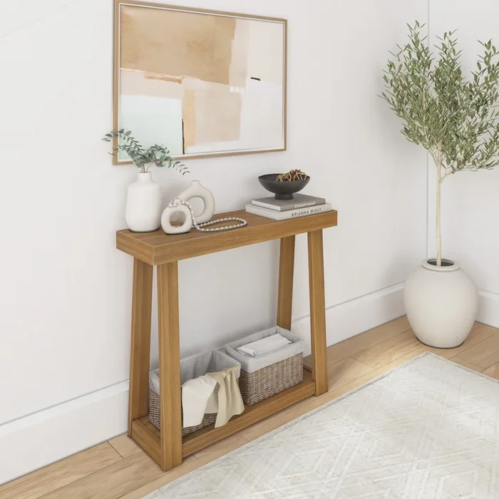 Classic Console Table with Shelf – 36”