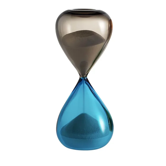 Clessidre Smoky/Aqua Hourglass by Fulvio Bianconi