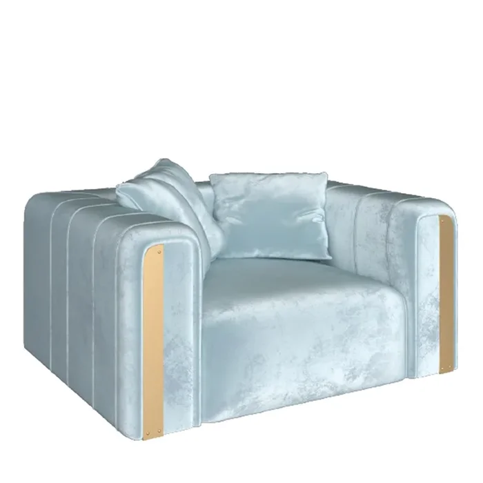 Clizia Light Blue Armchair