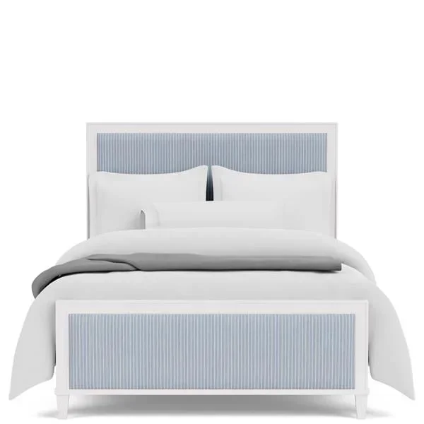 Coastal Full Upholstered Panel Bed