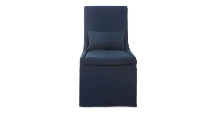 Coley Armless Chair, Denim
