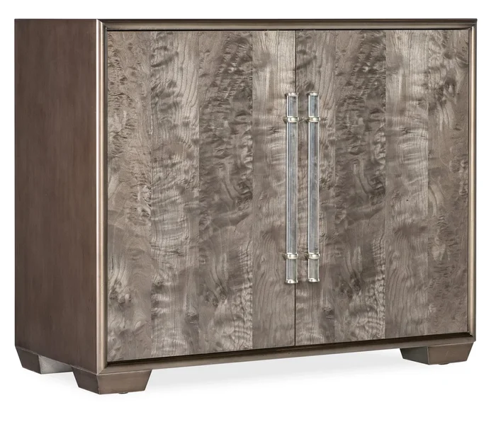 Contemporary 2-Door Accent Chest with Adjustable Shelf