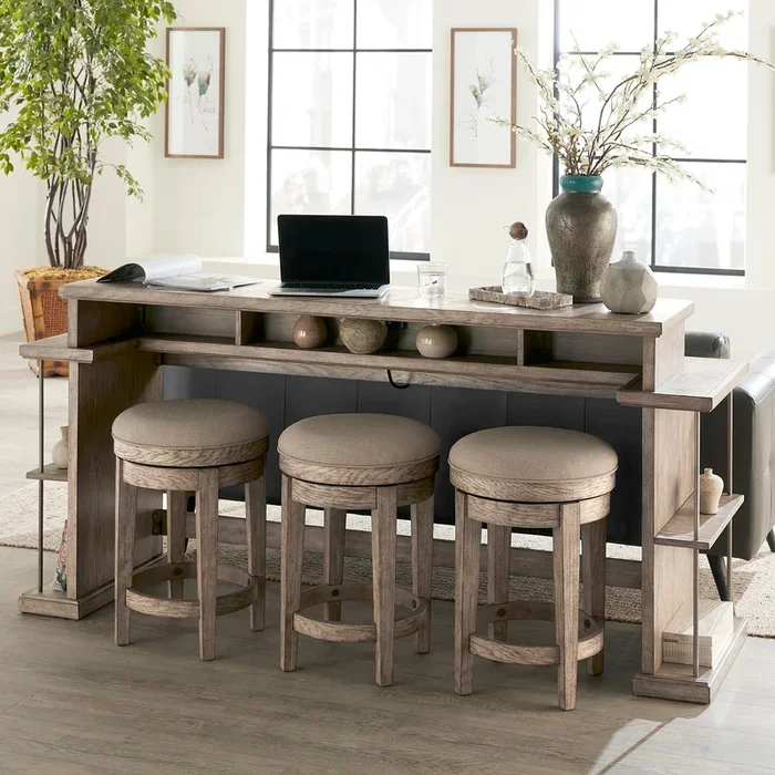 Contemporary 4-Piece Console Set with USB Port