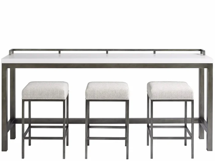 Contemporary Console Table with 3 Stools