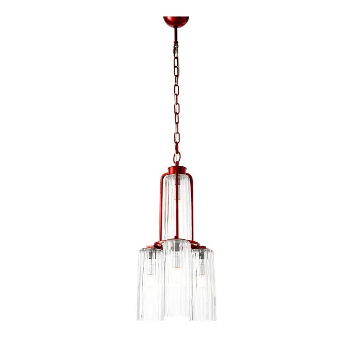 Contemporary Copper Chandelier