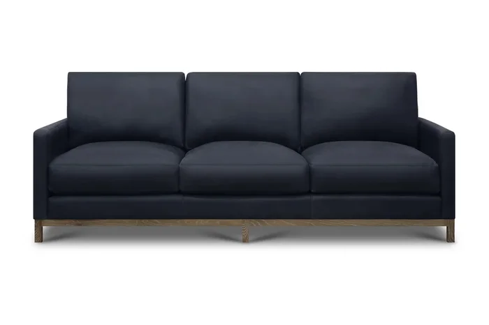 Contemporary Hollywood Sofa in Napa Charcoal