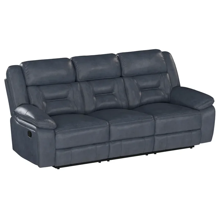 Contemporary Manual Reclining Sofa with Pillow Arms