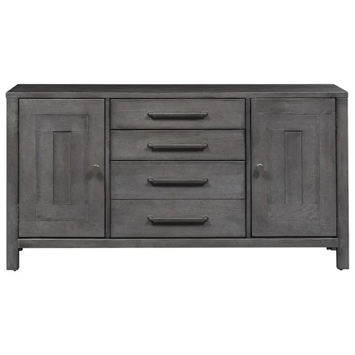 Contemporary Office Storage Credenza with File Drawer