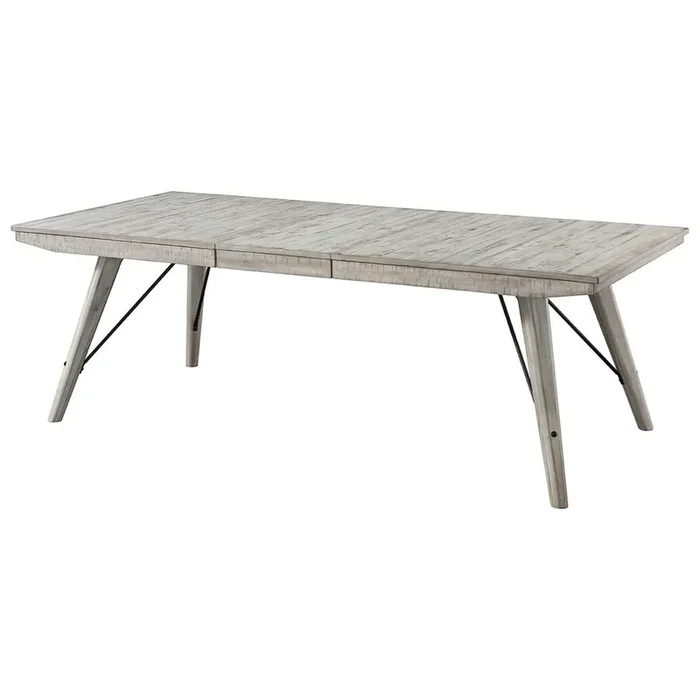 Contemporary Rectangular Dining Table with Leaf Extension