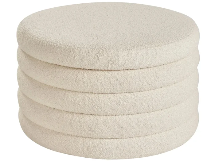 Contemporary Upholstered Storage Ottoman