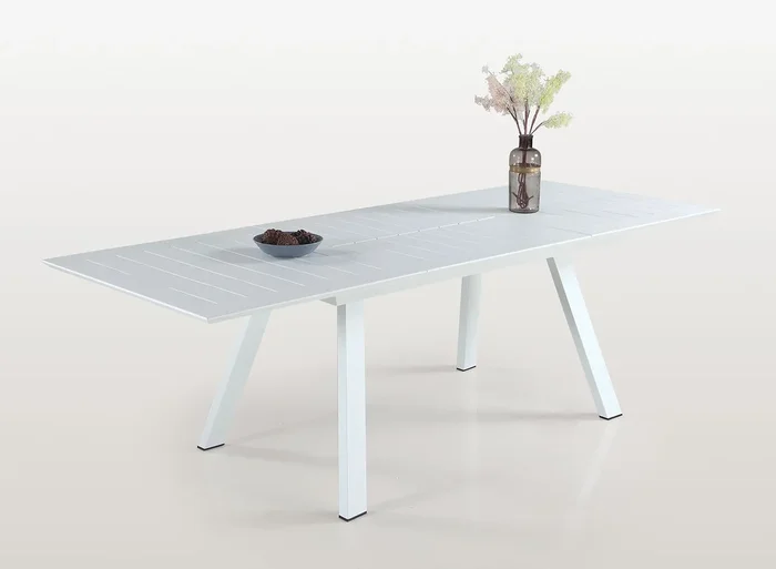 Contemporary UV Resistant Outdoor Extendable Table