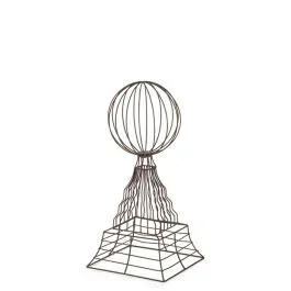 Copper Finish Wire Finial Topiary Frame Set of 2