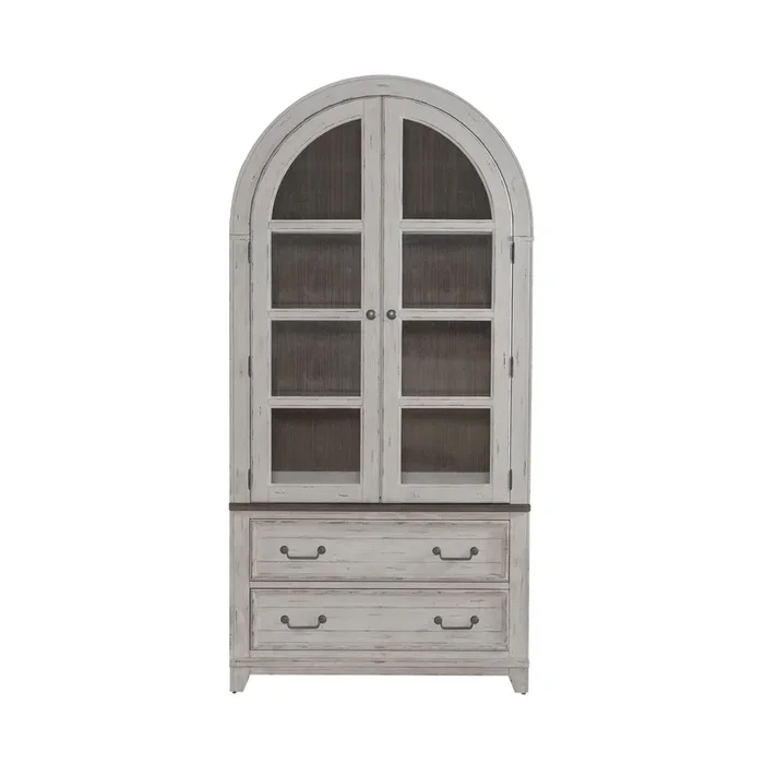 Cottage Curio Cabinet with Built-in LED Light
