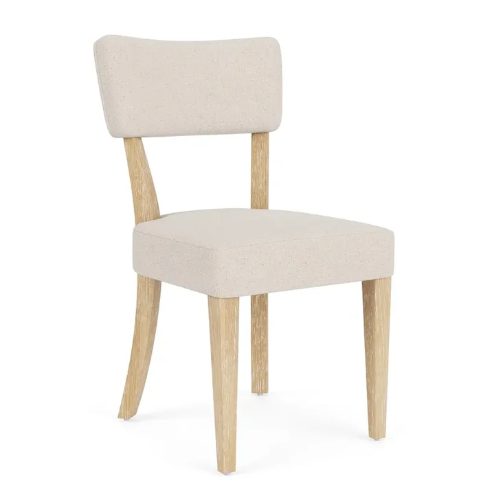 Cottage Curved Back Upholstered Dining Chair