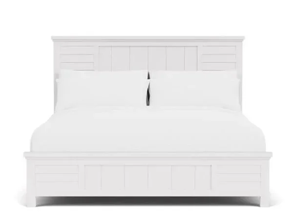 Cottage Queen Panel Bed with Low Profile Footboard