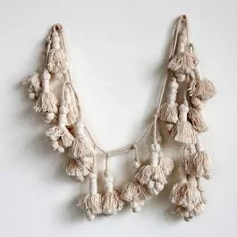 Cotton Tassel Decorative Garland