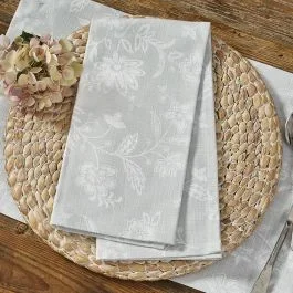 Country Cottage Floral Dish Towel Set of 2