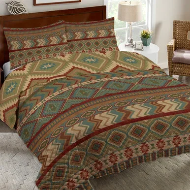 Country Mood Sage Quilt Bed Set – Queen