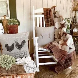 Country Star Quilted Throw Blanket