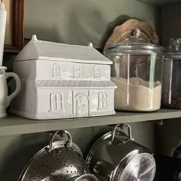 Cozy Cottage House Cookie Jar