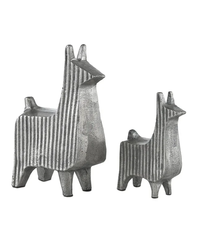 Cria Silver Llama Set of 2