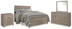 Culverbach Queen Panel Bed, Dresser, Mirror and Nightstand