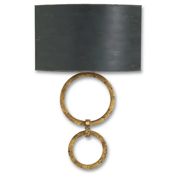 Currey and Company Gold Links Wall Sconce