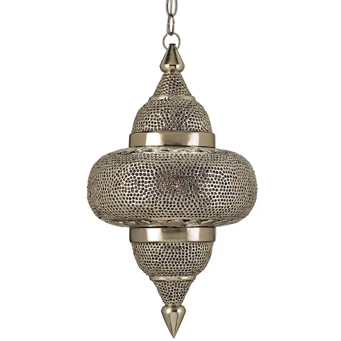 Currey and Company Moroccan Pierced Metal Pendant Light