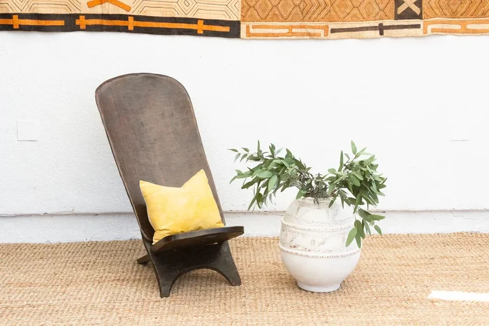 Dakar Crocodile Ceremonial African Chair