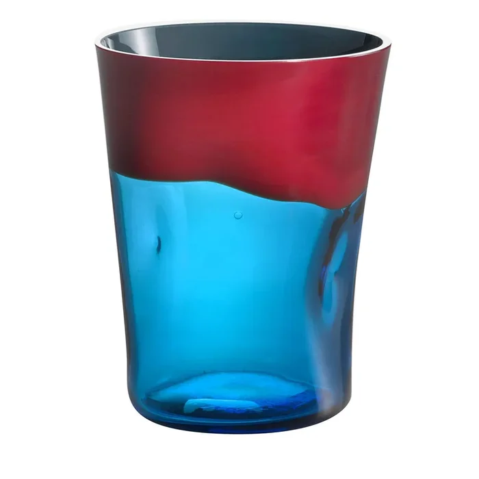 Dandy Red & Turquoise Glass by Stefano Marcato