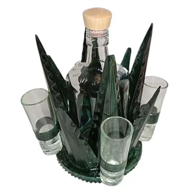 Dark Green Mezcal Tequila Set – Small