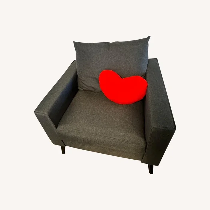Dark Grey Modern Armchair