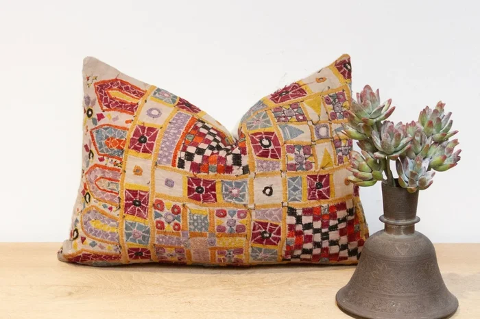 Daya Antique Tribal Grain Sack Pillow (Trade)