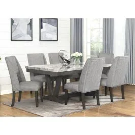 Debbie Faux Marble Dining Table Set