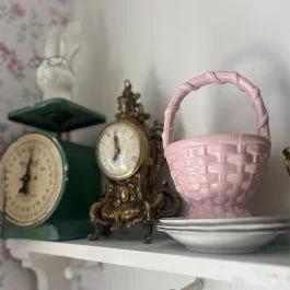 Decorative Ceramic Easter Basket Set of 2
