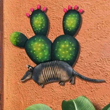 Desert Armadillo Metal Wall Art