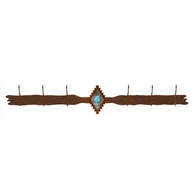 Desert Diamond 6 Hook Coat Rack