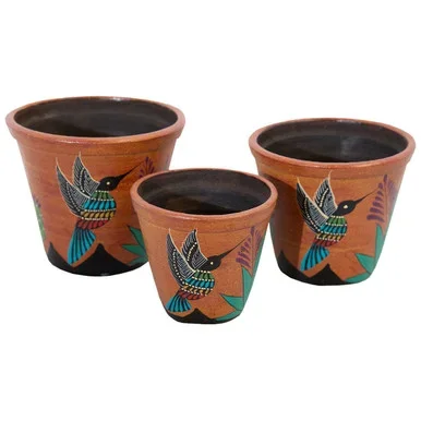 Desert Sky Hummingbird Planters – Set of 3 – Large